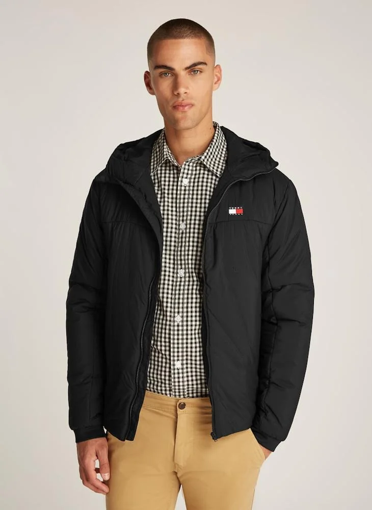 TOMMY JEANS Logo Zip Through Jacket