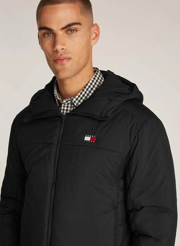 TOMMY JEANS Logo Zip Through Jacket