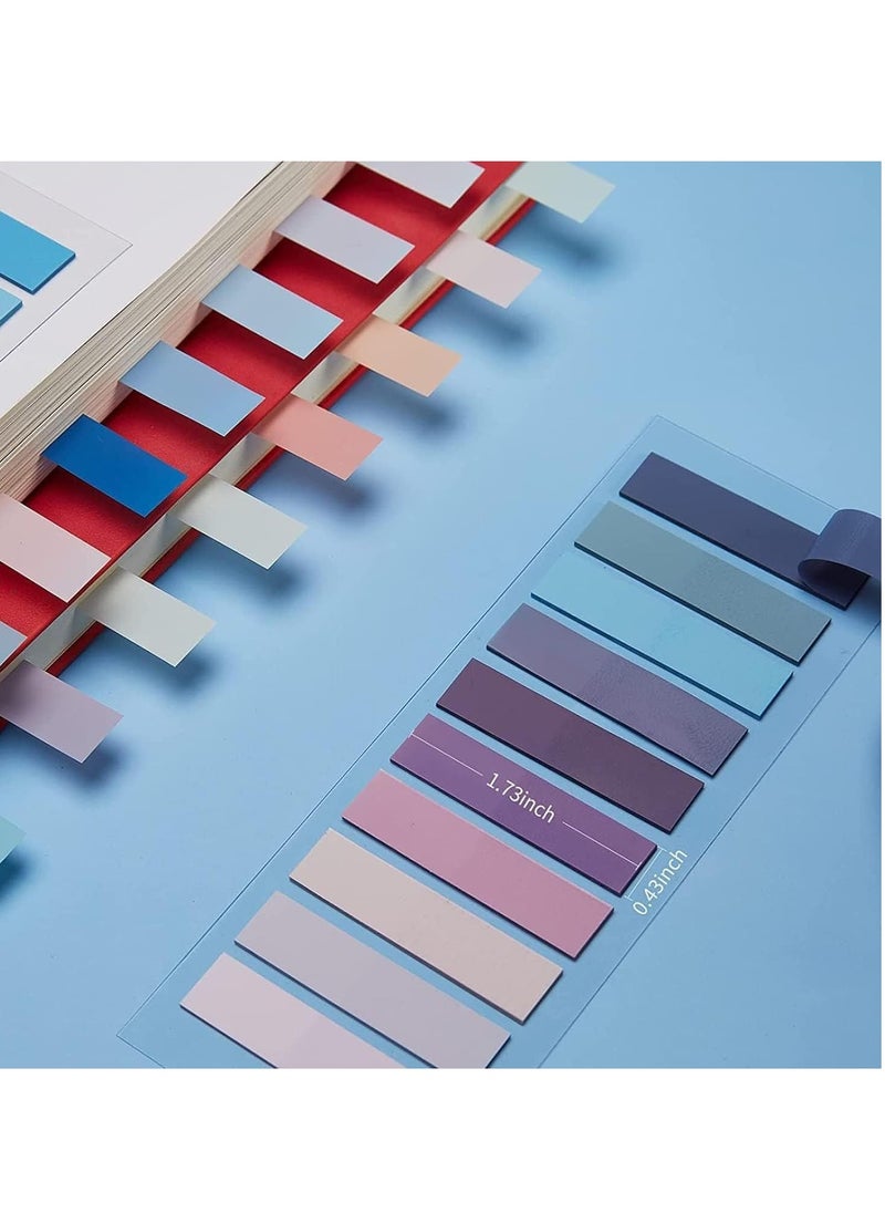 Sticky Index Tabs, 2800pcs Page Tabs Sticky Flags Markers Clear Sticky Notes Page Colored Writable and Repositionable Index Tabs for Page Marking Classify File