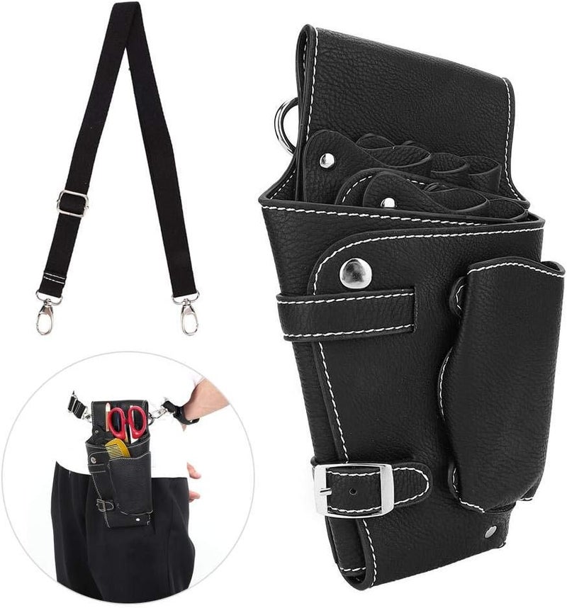 كلاراكو حقيبة خصر لمقصات تصفيف الشعر، حافظة أمشاط وأدوات تصفيف الشعر، حامل مقصات حلاقة، حقيبة احترافية لصالونات تصفيف الشعر، حافظة أمشاط ومقصات تصفيف الشعر - Image 1