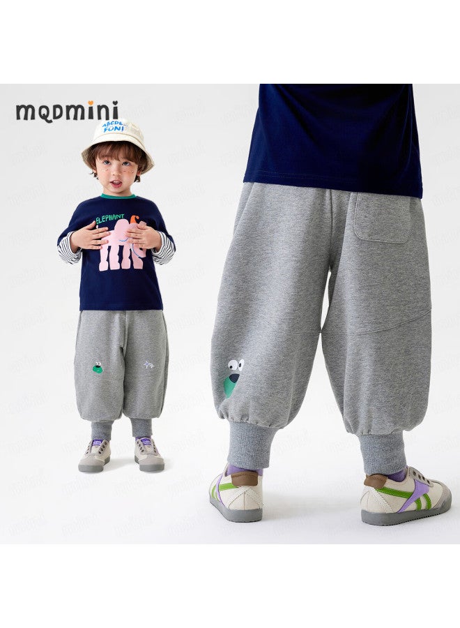 Mqdmini Boys' Sweatpants, Autumn Children'S Trousers, 5A Antibacterial, For Young And Older Children, Sports Casual Long Pants, Star Bear Design - Image 1
