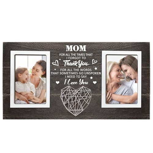 cocomong cocomong Mom Birthday Gifts from DaughterSon Mom Picture Frame Holds 2 4x6 Inches Photos 