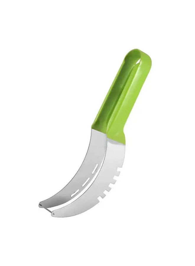 Red Watermelon Slicer Quick Cutting Tool Stainless Steel Multi Functional Fruit Divider - Image 1