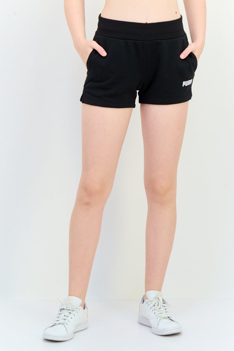 PUMA Women Brand Logo Outdoor Shorts, Black - Image 1