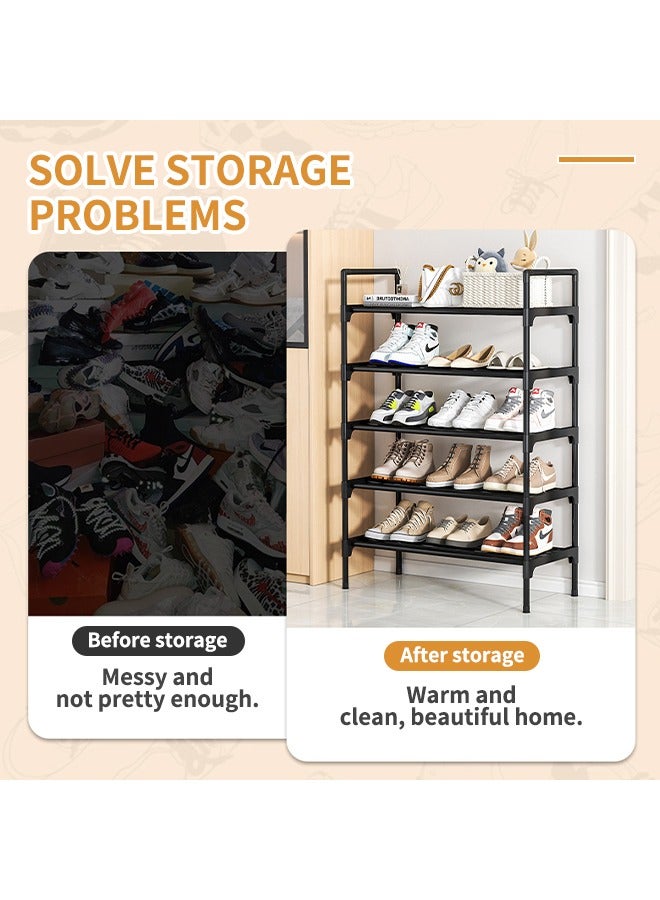 Generic Removable Shoe Rack, Shoe Organizer with 6 Tiers, Strong Load-Bearing Capacity, Suitable for Apartments, Bedrooms and Hallways  - Image 3