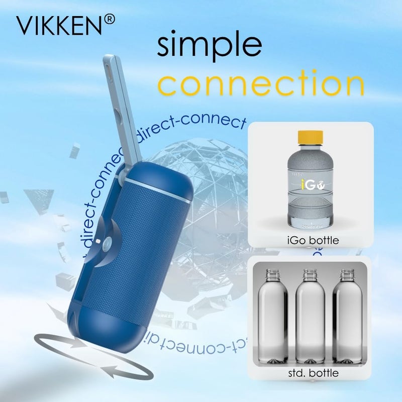 VIKKEN Store ® 250ml iGo X Portable Travel Bidet USB-Type C Rechargeable Electric Mobile Handheld Ultra Strong Water Spray Personal Hygiene Self Care for Women & Men - Image 3