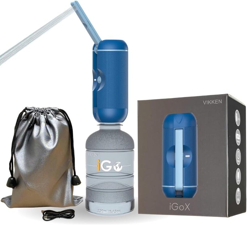 VIKKEN Store ® 250ml iGo X Portable Travel Bidet USB-Type C Rechargeable Electric Mobile Handheld Ultra Strong Water Spray Personal Hygiene Self Care for Women & Men - Image 1