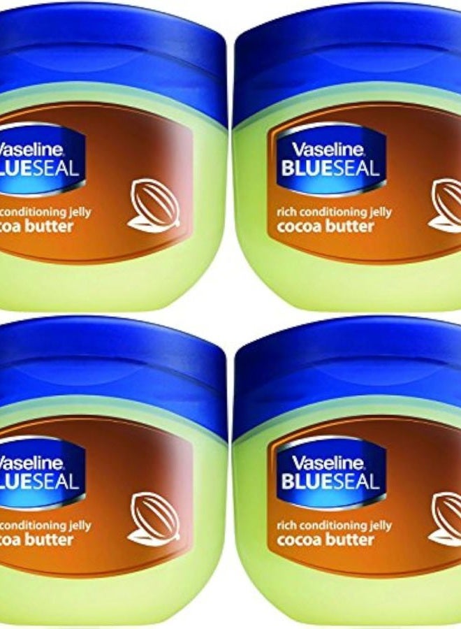 Rich Conditioning Petroleum Jelly, Cocoa Butter, 3.4 Ounce (Pack of 4)
