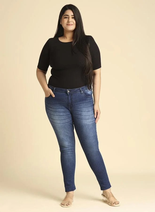 HIGH STAR Women Plus Size Jeans