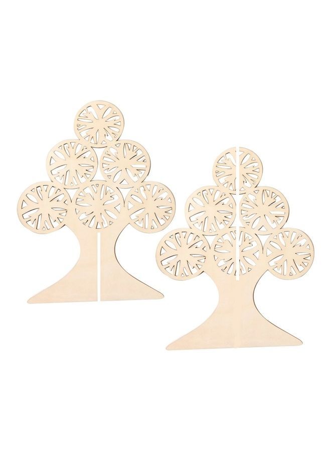 NIBEMINENT Wooden Tree Shape Ornament - Image 4