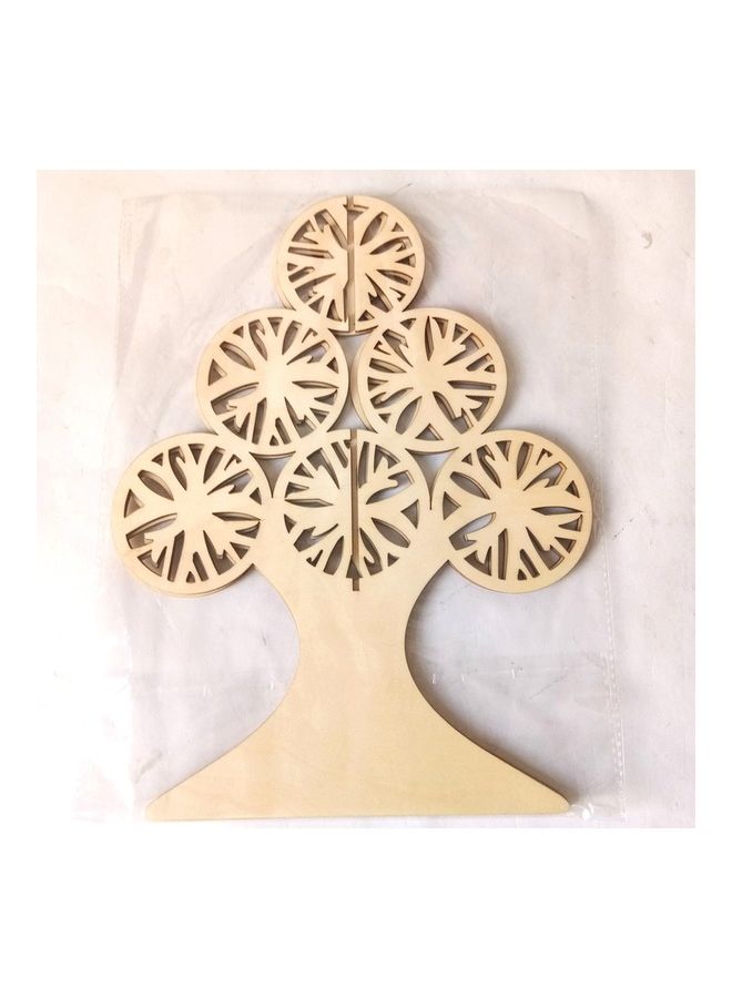 NIBEMINENT Wooden Tree Shape Ornament - Image 1
