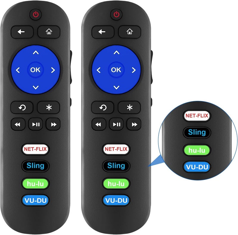 Yimaut Replacement Remote Compatible with Westinghouse Roku TV, Universal for Westinghouse Roku TV Remote Control with Netflix Sling hulu VUDU Shortcuts Key - No Setup Required - Image 1