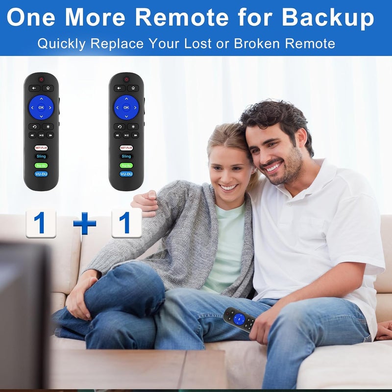 Yimaut Replacement Remote Compatible with Westinghouse Roku TV, Universal for Westinghouse Roku TV Remote Control with Netflix Sling hulu VUDU Shortcuts Key - No Setup Required - Image 3