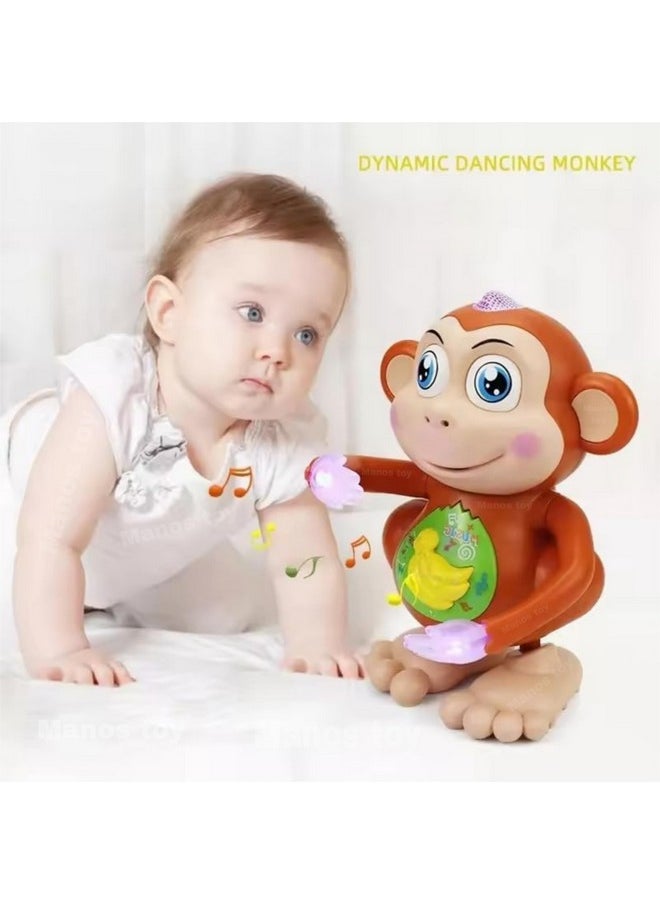 Manos Musical Dancing Baby Monkey Toy, Multicolor, Pack of 2  - Image 2