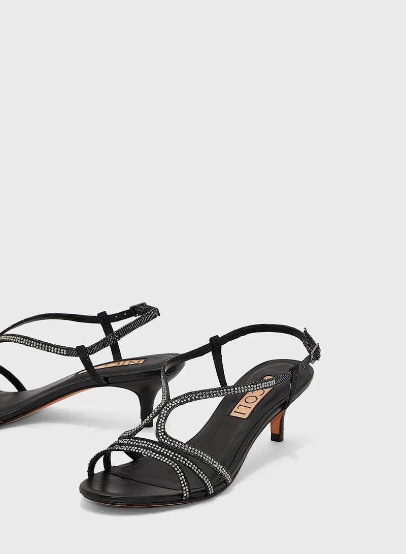 Nicoli Francine Mid Heel Sandals