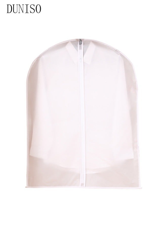 DUNISO 10 Pack Clear Garment Bags for Hanging Clothes with Full Zipper, Dust Proof Clothes Bag Travel Hanging Garment Bags for Closet Storage, Suit Bags for Short Clothes 60*100cm - Image 4