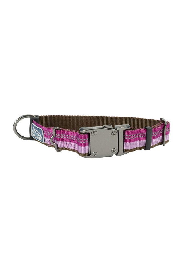 Coastal Pet K9 Explorer Reflective Adjustable Dog Collar - Comfortable Collar for The Outdoors - Durable, Lightweight Collar with Side-Release Buckle - Orchid, 5/8" x 8-12" - Image 1