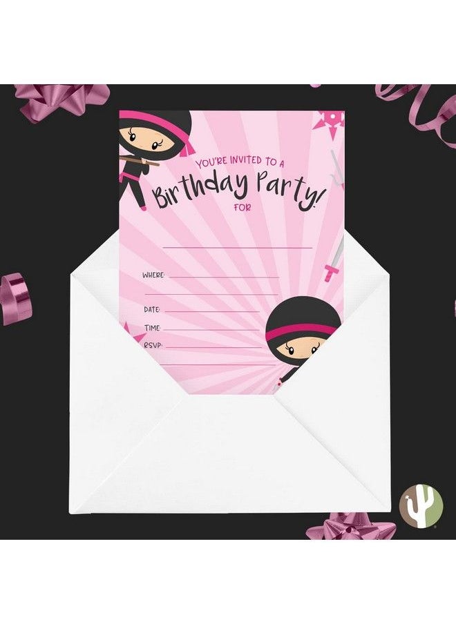 Ninja Girl 1 Happy Birthday Invitations Invite Cards (25 Count) With Envelopes Boys Girls Kids Partyninja Girl 1 (25Ct) - pzsku/Z5A9A150BBDDBD7AB7A73Z/45/_/1692166461/8d7d3301-0051-4ef5-b6d4-f11da79ecd4a