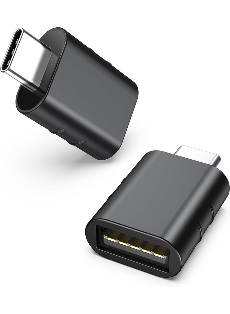 SYNTECH Adapter USB C to USB Adapter Pack of 2 USB C Male to USB3 Female  Compatible with All Type C Devices - Image 1