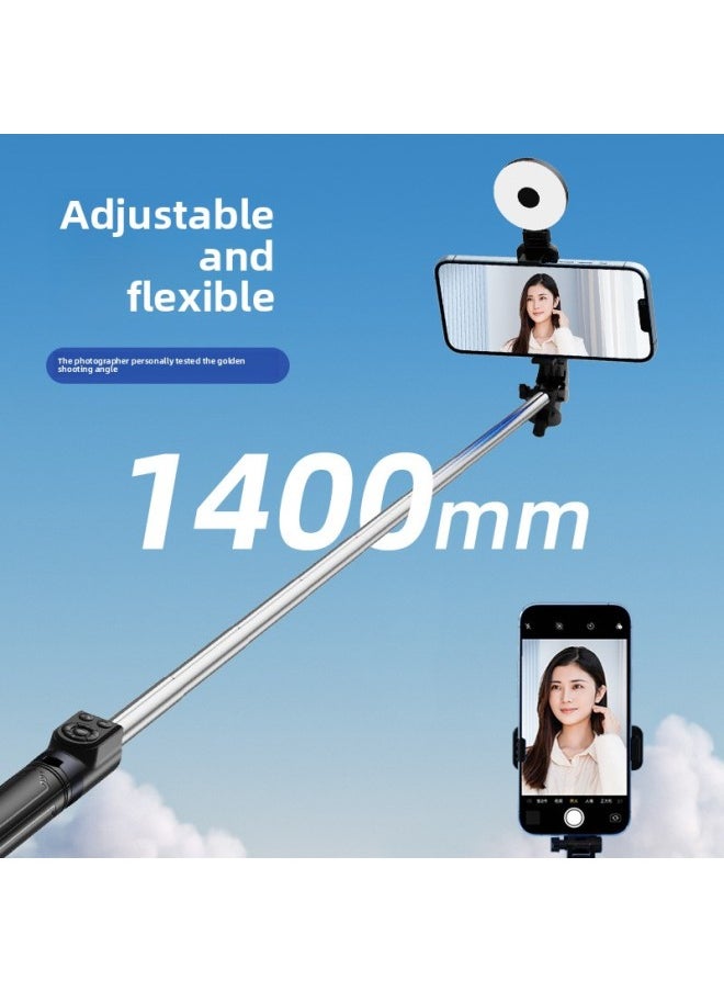Generic - Explosions Z14 Direct 1.4 Meters Long With Skeleton Trembles Live Charging Remote Control Beauty One-piece Selfie Stick-Color:Z14 No Lamp Powder - Image 1