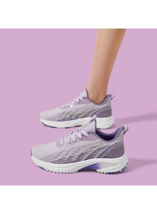YEARCON New Women's Shoes Autumn Flyknit Sports Shoes For Women, Comfortable Outdoor Walking Lightweight Running Shoes For Women - Image 3