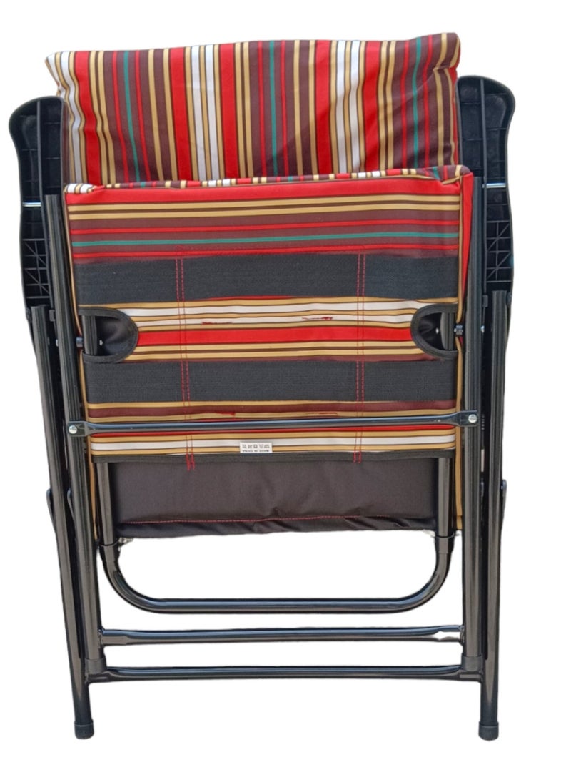 GO2CAMPS Foldable Camping Chair with Cusion Premium Quality | Beach Chair | Garden Chair | Fishing Chair | Travel Chair | Picnic Chair - Image 5