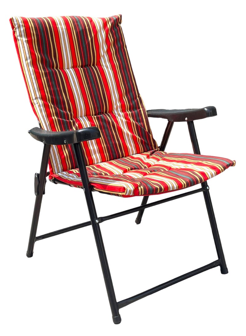 GO2CAMPS Foldable Camping Chair with Cusion Premium Quality | Beach Chair | Garden Chair | Fishing Chair | Travel Chair | Picnic Chair - Image 3