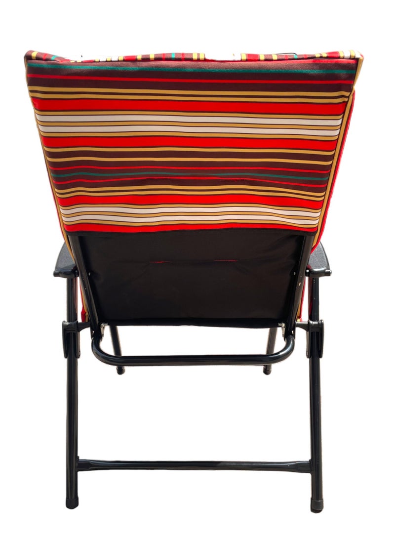 GO2CAMPS Foldable Camping Chair with Cusion Premium Quality | Beach Chair | Garden Chair | Fishing Chair | Travel Chair | Picnic Chair - Image 4