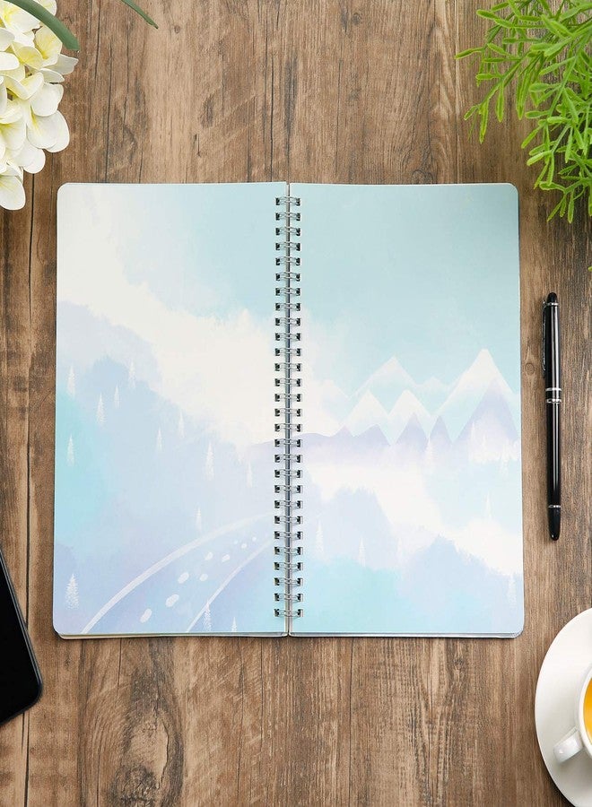 SIIXU Colorful Blank Journal Notebook, Hardcover Unlined Personal Diary to Write in for Women and Girls, Pretty Notepad for Writing, Spiral, 6.8"x9.8", 128 Pages, Autumn - Image 4