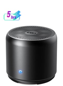 EWA EWA A106 Portable Bluetooth Speaker with Custom Bass Radiator, Brief Design, Perfect Mini Speaker for Shower, Room, Bike, Car- Black  - Image 1