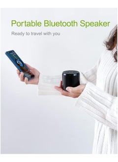 EWA EWA A106 Portable Bluetooth Speaker with Custom Bass Radiator, Brief Design, Perfect Mini Speaker for Shower, Room, Bike, Car- Black  - Image 4