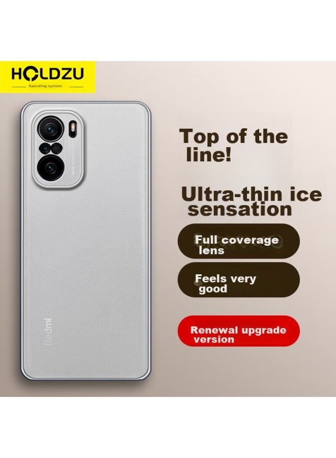 Holdzu Suitable For Redmi K40 Phone Case, Redmi K40 Pro Protective Cover, Heat Dissipation Silicone Full Coverage Ultra-thin Frosted Case For Men And Women New - Misty White - Image 1