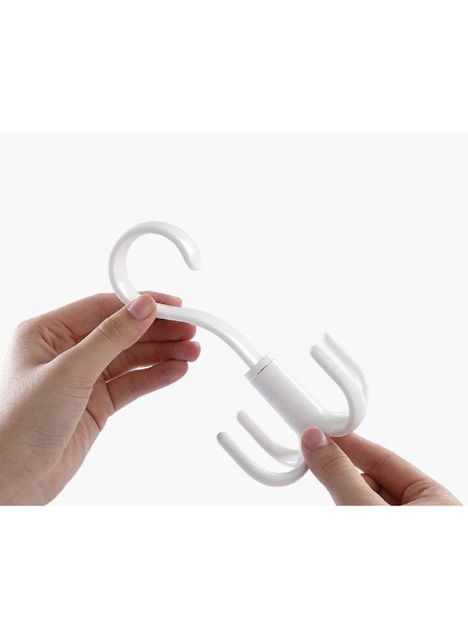 Thinkmay Rotating Scarf Purse Organizer for Closet Tie Rack and Belt Organizer, 4 Pack Plastic Closet Handbag Hanger for Belts, Ties, Bag, Purse, Scarves, Clothing and Other Accessories  - Image 5