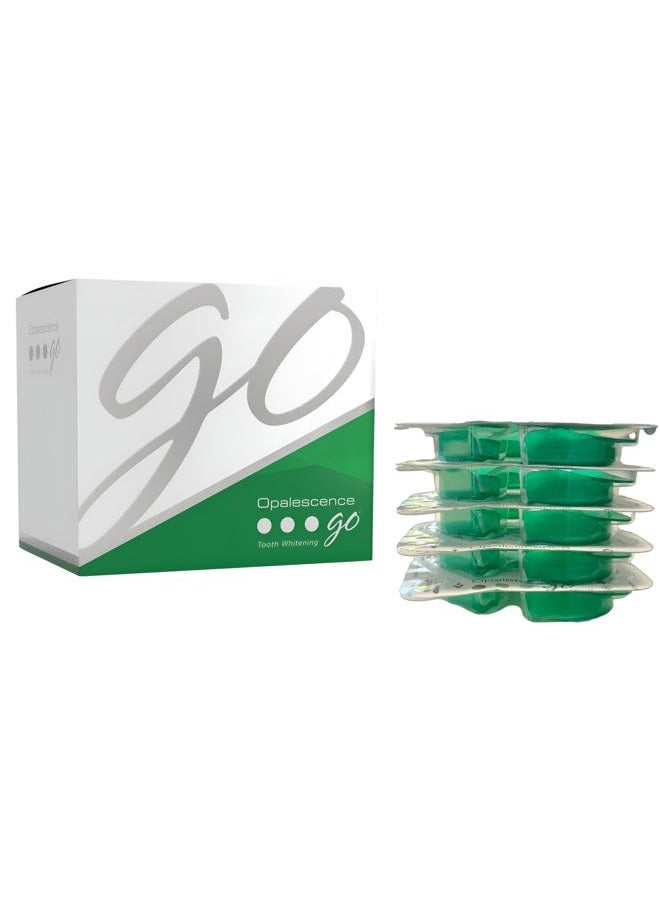 Opalescence Go - Prefilled Teeth Whitening Trays - Original 15% - (4 Treatments) - Hydrogen Peroxide with PF - Cool Mint - Made by Ultradent. 4648-1 - Image 1