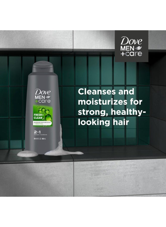 Dove Men+Care 2 in 1 Shampoo and Conditioner, Fresh and Clean 603ML - Image 5