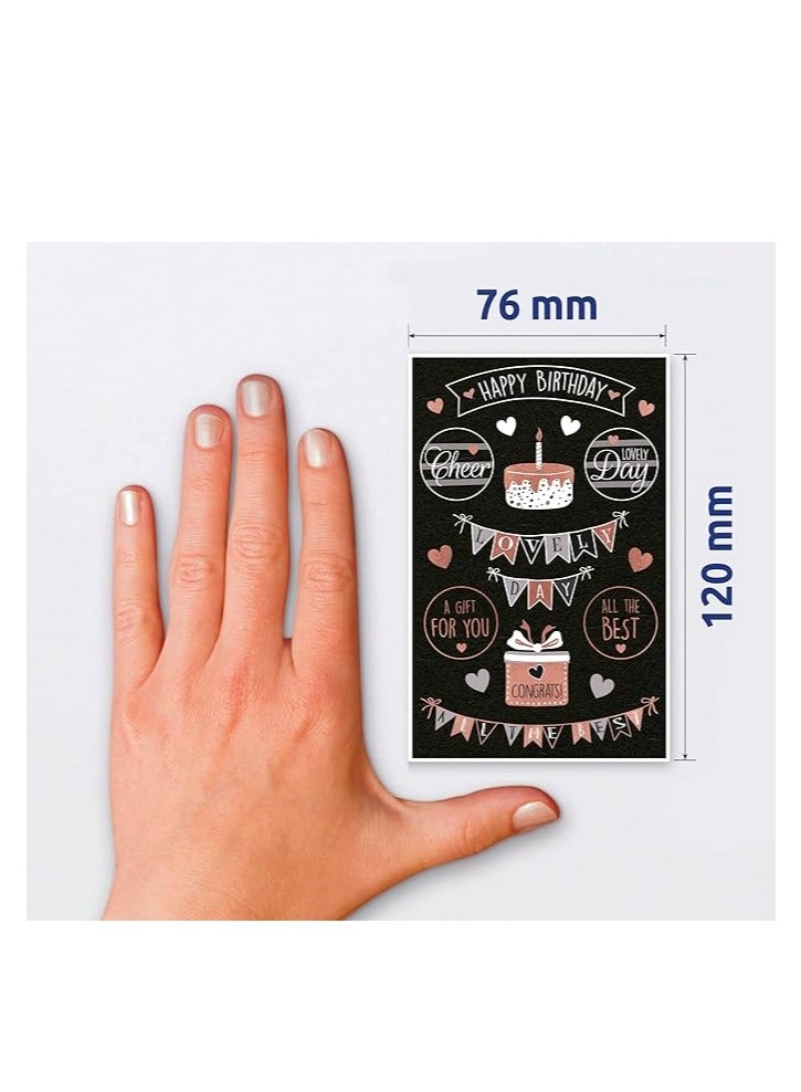 AVERY Zweckform 57079 Paper Stickers Happy Birthday 18 Stickers (Self-Adhesive with Gloss Effect, Decoration, Birthday, Gifts, Cards, Congratulations, Party, Decorating, Photo Album, Buttel Journal) - Image 2