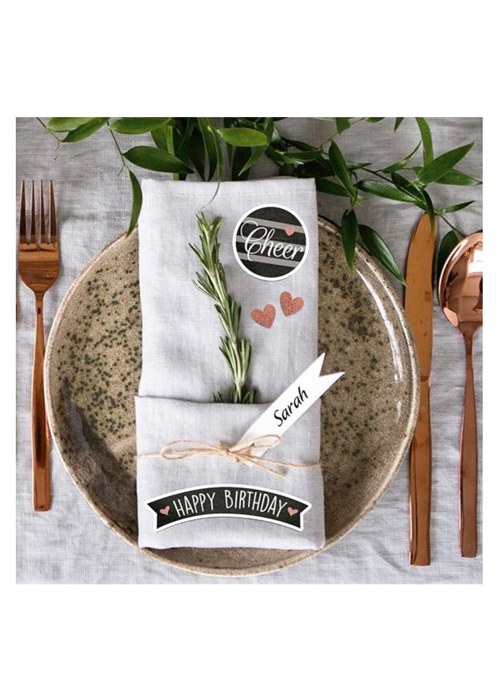 AVERY Zweckform 57079 Paper Stickers Happy Birthday 18 Stickers (Self-Adhesive with Gloss Effect, Decoration, Birthday, Gifts, Cards, Congratulations, Party, Decorating, Photo Album, Buttel Journal) - Image 3