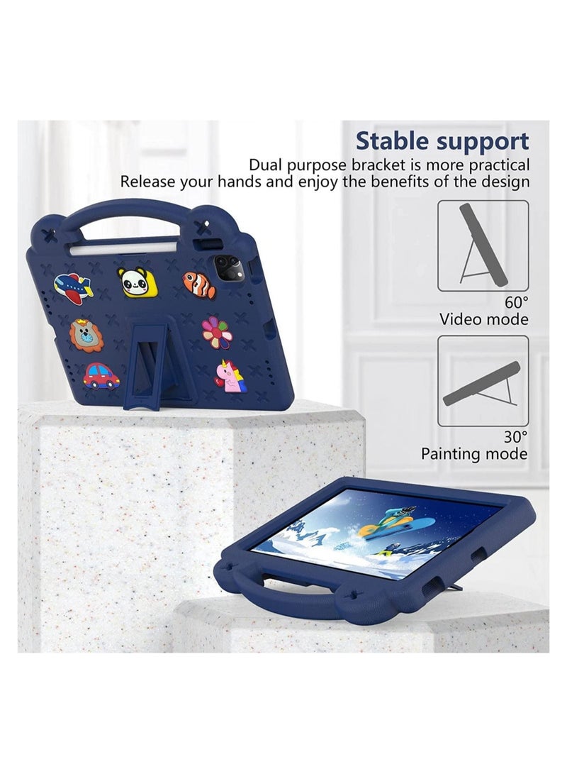 Shockproof Case Compatible with iPad 11th Generation 11 inch 2025 /iPad 10th Gen 10.9 Inch 2022 , DIY Kids Cover with Pencil Holder Shoulder Strap - Image 3