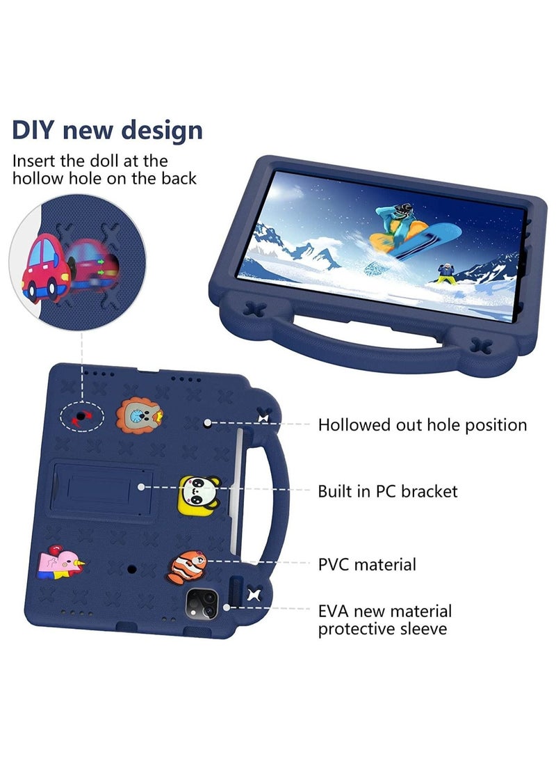 Shockproof Case Compatible with iPad 11th Generation 11 inch 2025 /iPad 10th Gen 10.9 Inch 2022 , DIY Kids Cover with Pencil Holder Shoulder Strap - Image 2