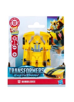 TRANSFORMERS Transformers Earthspark 1-Step Smash Changers Bumblebee Action Figure (10.16 cm)  - Image 1