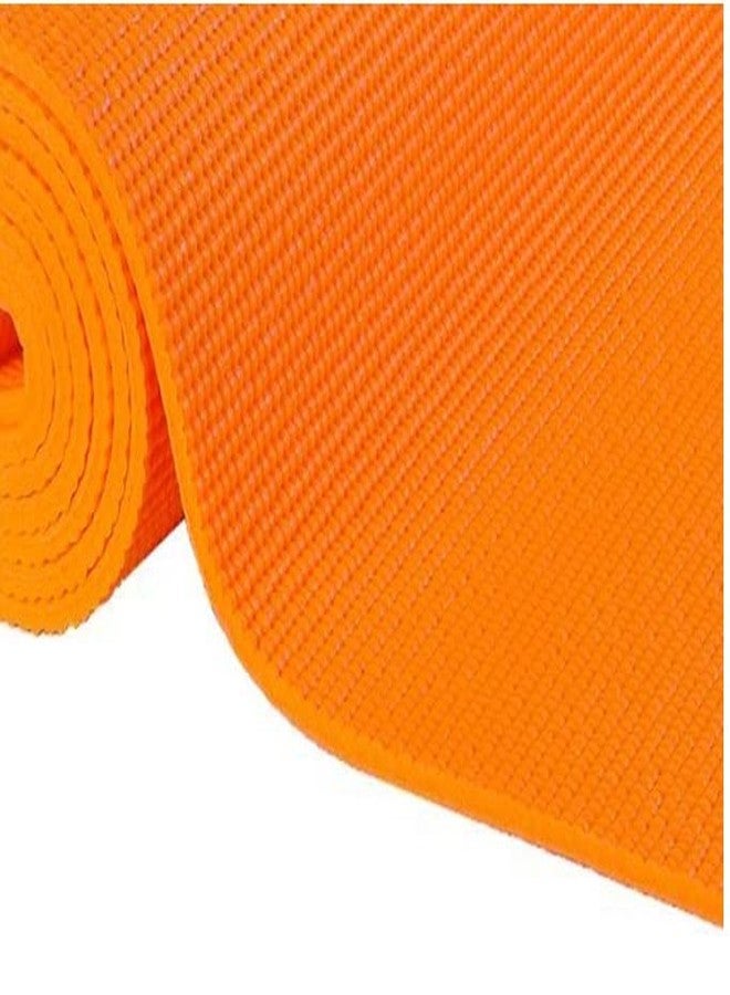 فينوم بساط يوغا فينوم للرجال والنساء مصنوع من مادة NBR، بساط تمارين سميك للغاية 06 مم لتمارين اليوغا - (اللون: برتقالي) (الموديل: 1331) - Image 4