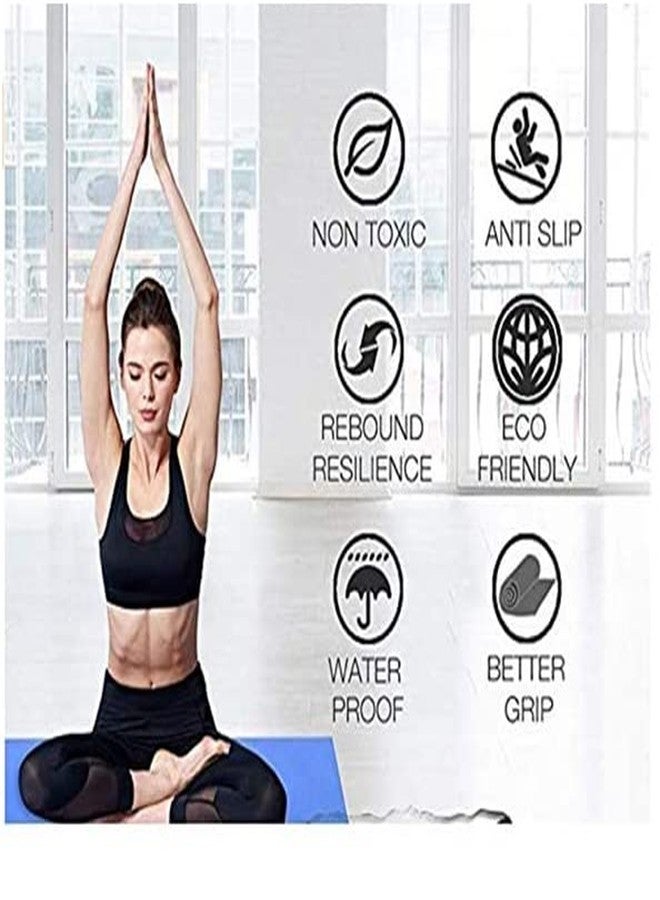 فينوم بساط يوغا فينوم للرجال والنساء مصنوع من مادة NBR، بساط تمارين سميك للغاية 06 مم لتمارين اليوغا - (اللون: برتقالي) (الموديل: 1331) - Image 5