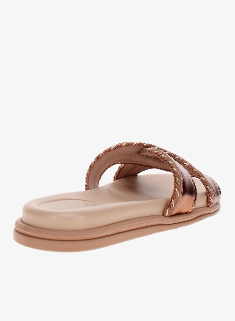 Beira Rio Bronze Beira Rio Women’s Flat Summer Footwear – Lightweight Slip-On Comfort with Stylish Casual Design for Women | Best Price UAE