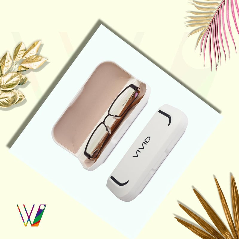 VIVID Vision Unisex Adult Lightweight Eyewear Specs Case Cover | Protect Eye Glasses | Chashma Dibbi | Spectacle Box | Closure - Push Button | Plastic - Image 2