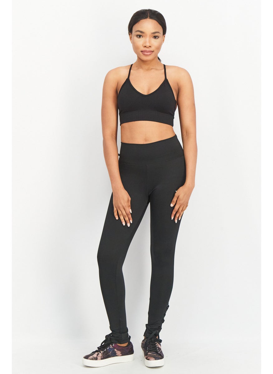 adidas Originals Women Tight Fit Running Leggings, Black  - Image 3