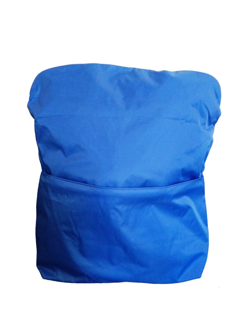 Generic - Multi-pocket bag with two zipper closure, school & messenger bag - Blue - Image 1