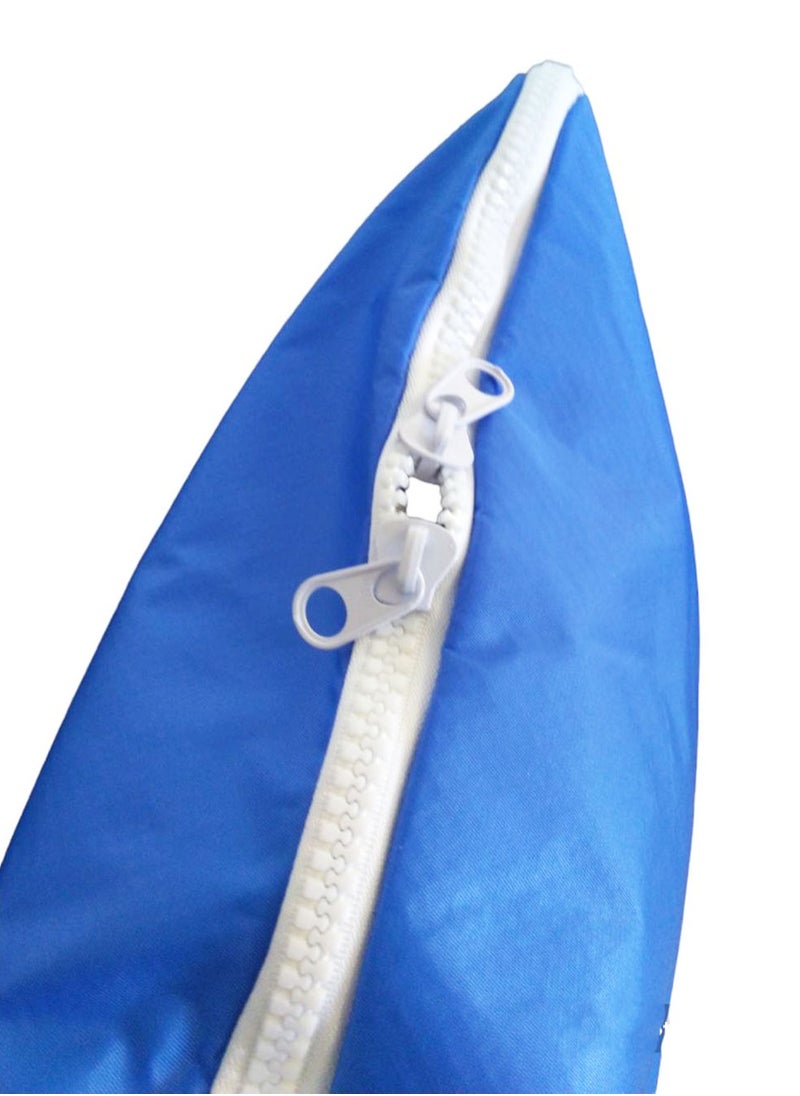 Generic - Multi-pocket bag with two zipper closure, school & messenger bag - Blue - Image 1