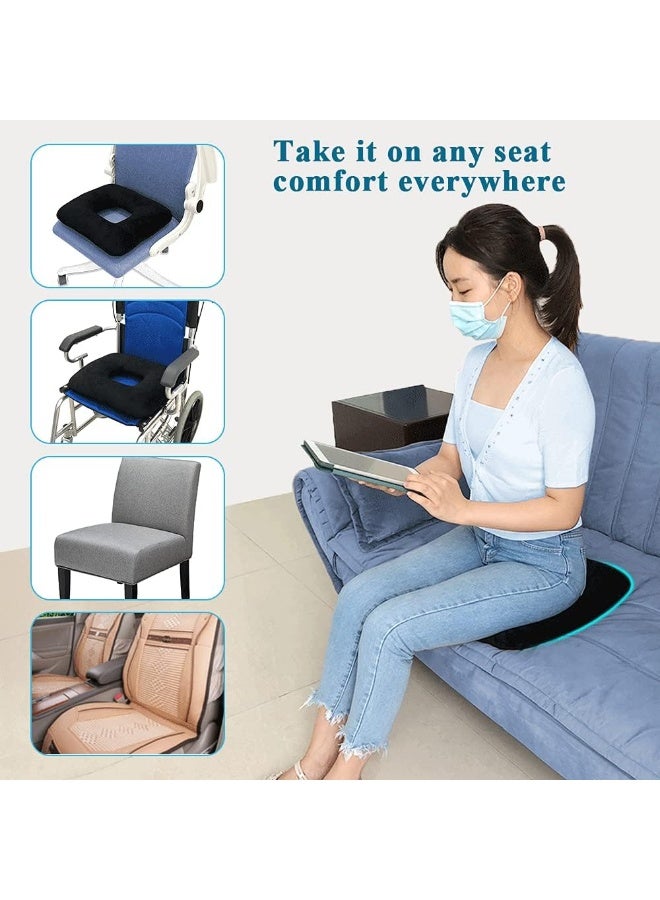 AOSSA Hemorrhoid Cushion Donut Seat Pillow for Sciatica Postpartum Back Pain Relief Orthopedic Doughnut Seat Cushion for Sitting Sleeping Pressure Sores Medical Recovery - Image 5