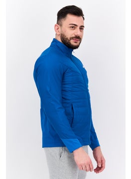 Brooks Men Sportswear Fit Long Sleeve Running Jacket, Teal Blue  - Image 3