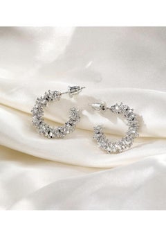 YUCCA New Fashion Rhinestone Design Decorative Earrings Daily Use  - Image 3